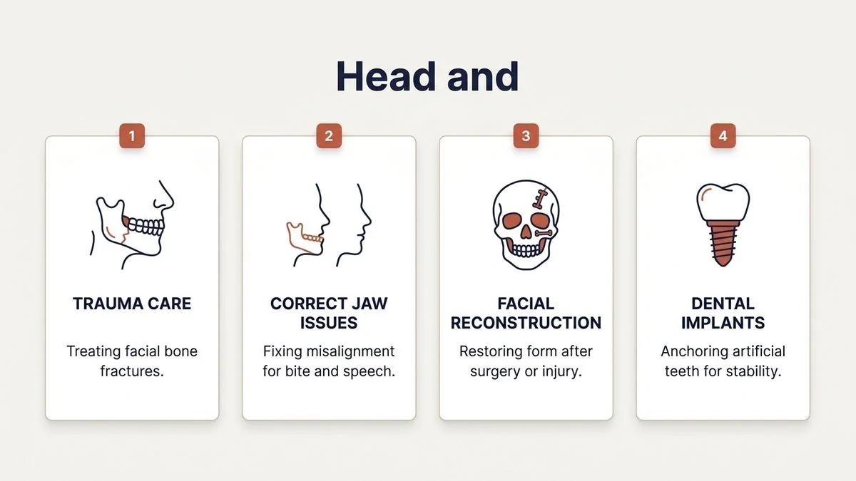 what is oral and maxillofacial surgery a patient guide — key facts infographic